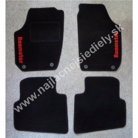 Textilné koberce pre ŠKODA ROOMSTER S PODTLAČOU