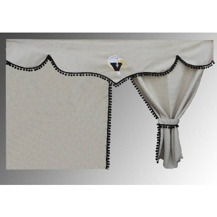 SADA ZÁVESOV RENAULT MAGNUM, S ČIERNYMI GULIČKAMI