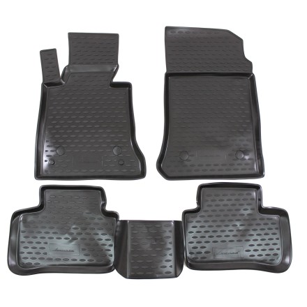 Gumené rohože MERCEDES GLK-Class X204 2008-up 4 ks