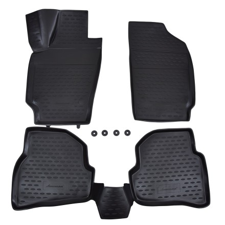Gumené rohože VOLKSWAGEN Polo V (2009-2017) 4 ks