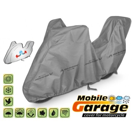 Plachta na motorku MOBILE GARAGE D. 240-265 cm + kufr