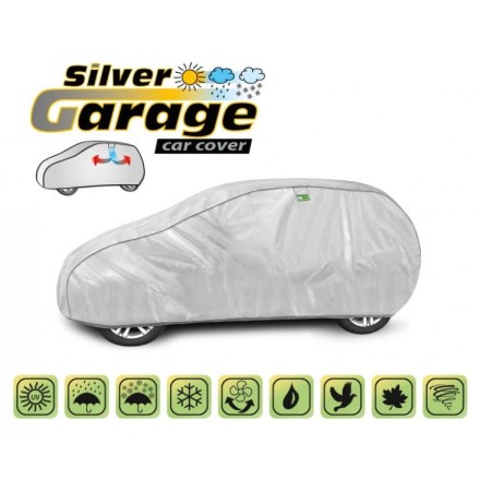 Tieniaca a protidažďová plachta SILVER GARAGE hatchback