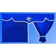 SADA ZÁVESOV MAN F-90/2000, S BIELYMI GULIČKAMI