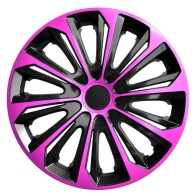 Puklice pre SUZUKI 14", STRONG DUOCOLOR RUŽOVO-ČIERNE 4ks