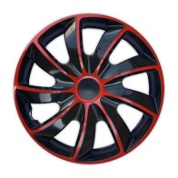 Puklice pre RENAULT 16", QUAD BICOLOR ČERVENÉ, 4ks