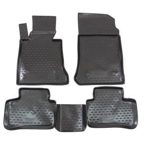 Gumené rohože MERCEDES GLK-Class X204 2008-up 4 ks