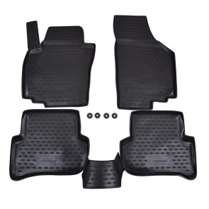 Gumené rohože SKODA Yeti  (2009-up) 4 ks